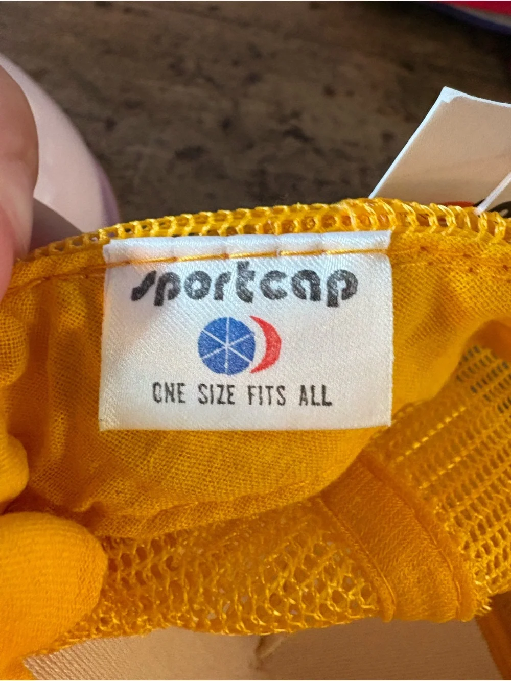 Yellow and White Kids Trucker Hat